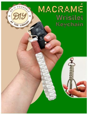 Macrame Wristlet Keychain 