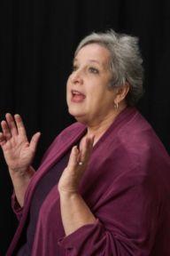 Woman telling a story