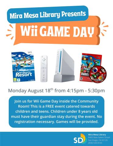 Wii game system and covers of video games