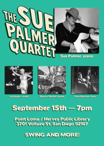 The Sue Palmer Quartet flyer