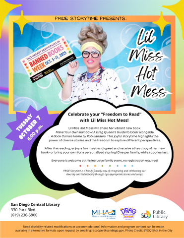 Pride storytime flyer.
