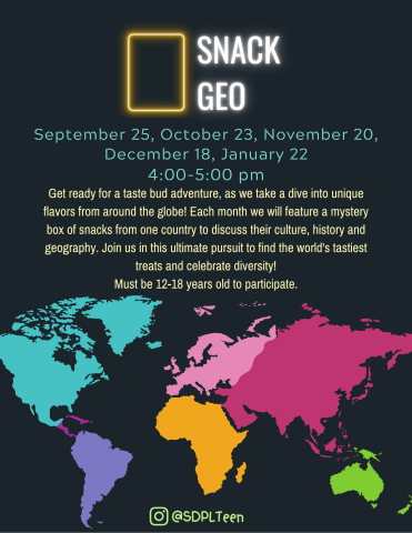 Snack geo flyer.