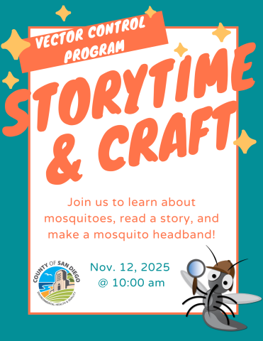 Vector Control Program Storytime and Craft