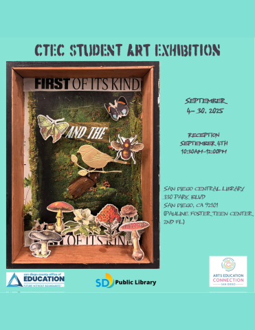 CTEC student art exhibition flyer.
