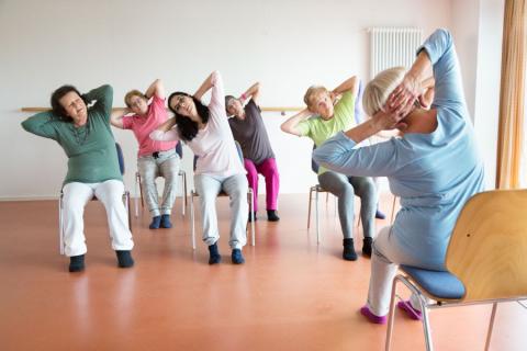 seniors exercising