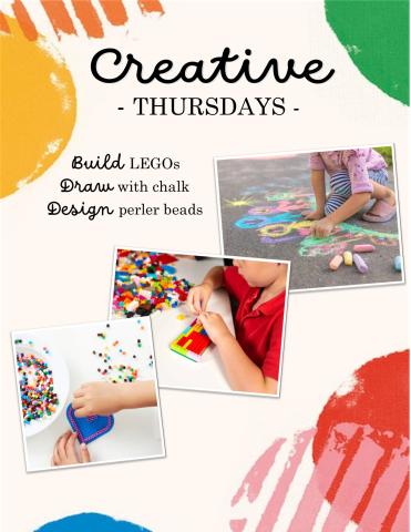 Creative LEGO, Chalk, & perler beads 