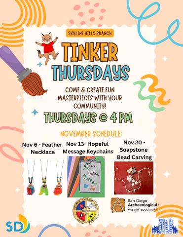 Tinker Thursday: Come and create masterpieces with your community!