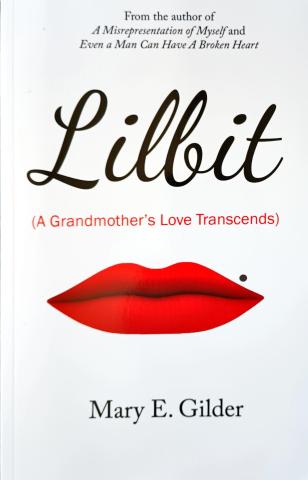 Book cover with main text reading "Lilbit" and the image of red lips