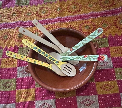 painted spoons