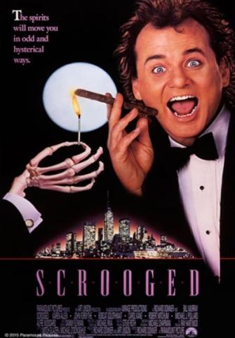 Poster for "Scrooged" (1988)