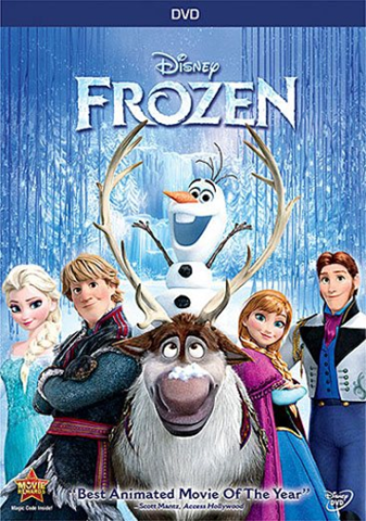 DVD cover for the movie Frozen