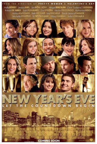Image of the movie poster with 20 actors' faces on gold background