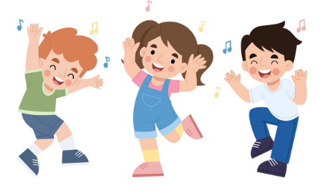 children dancing