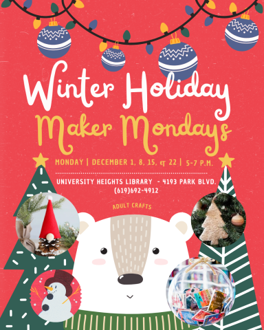 Winter Holiday Maker Monday Adult Crafts
