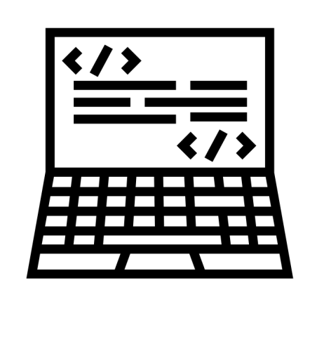 laptop with byte screen