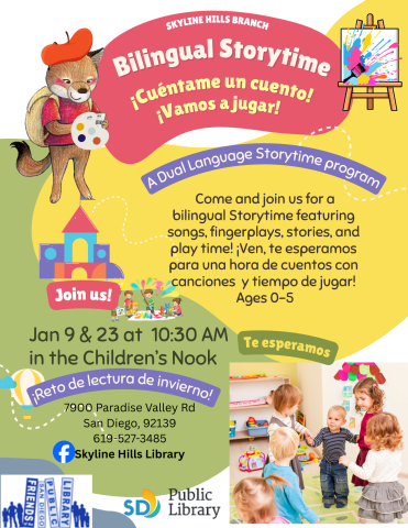 Bilingual Storytime in the Children's Nook.