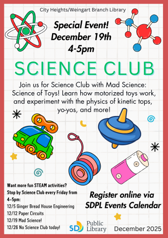 Toys floating on flyer