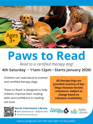 Paws to Read Flyer