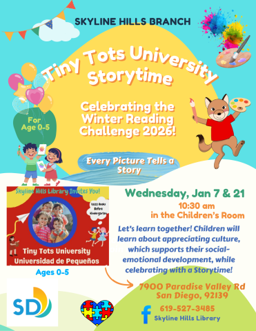 Tiny Tots University Storytime 