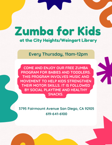 Splashes of colored shapes 