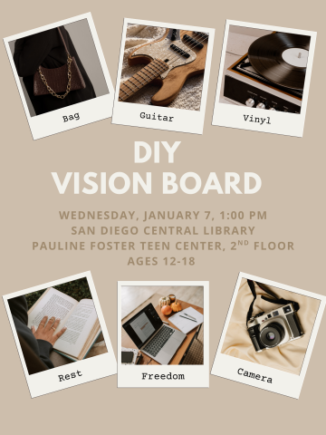 DIY Vision Board flyer.