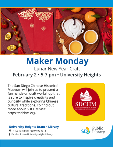 Maker Mondays Adult Crafts. Lunar New Year Craft.
