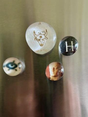 Glass Stone Magnets
