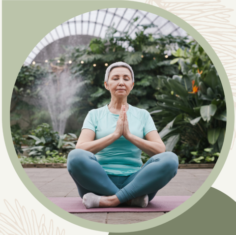 slow-flowing movement, deep rhythmic breathing, and a calm meditative state of mind