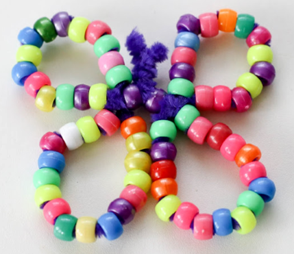 Butterfly made out of pony beads