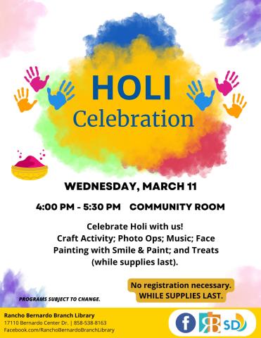 Holi Celebration Festival Flyer