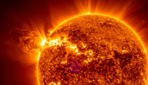 photo of the sun taken via a telescope