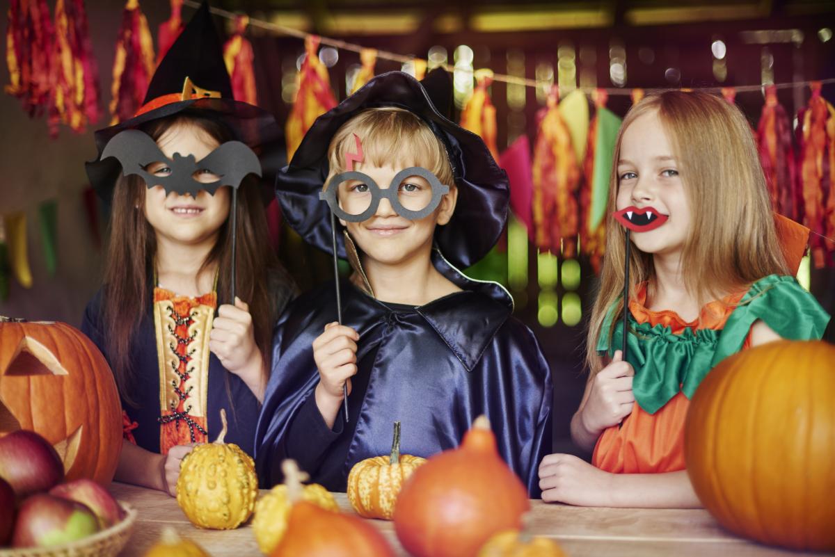 Children in costumes