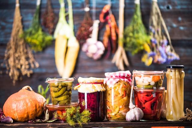 Canned fruits and vegetables