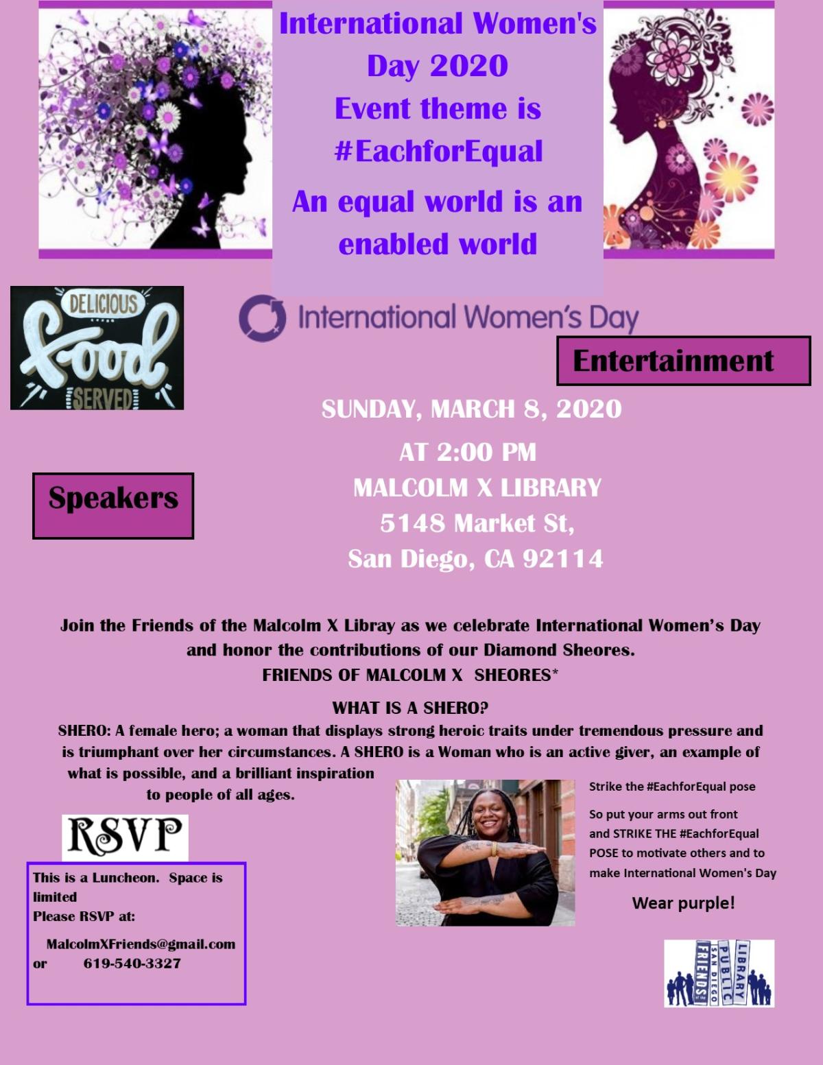 International Women's Day flyer