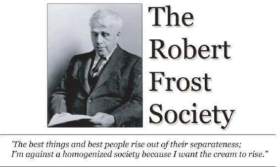 Robert Frost Society logo with image and text