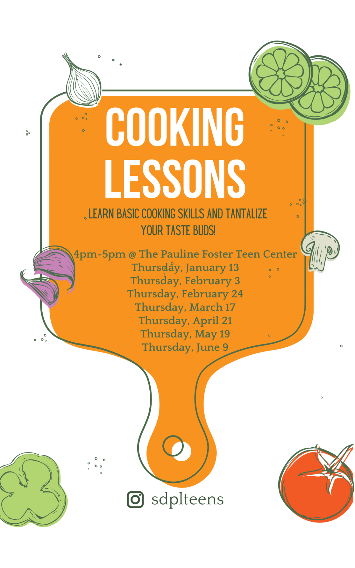 Cooking Lessons Flyer