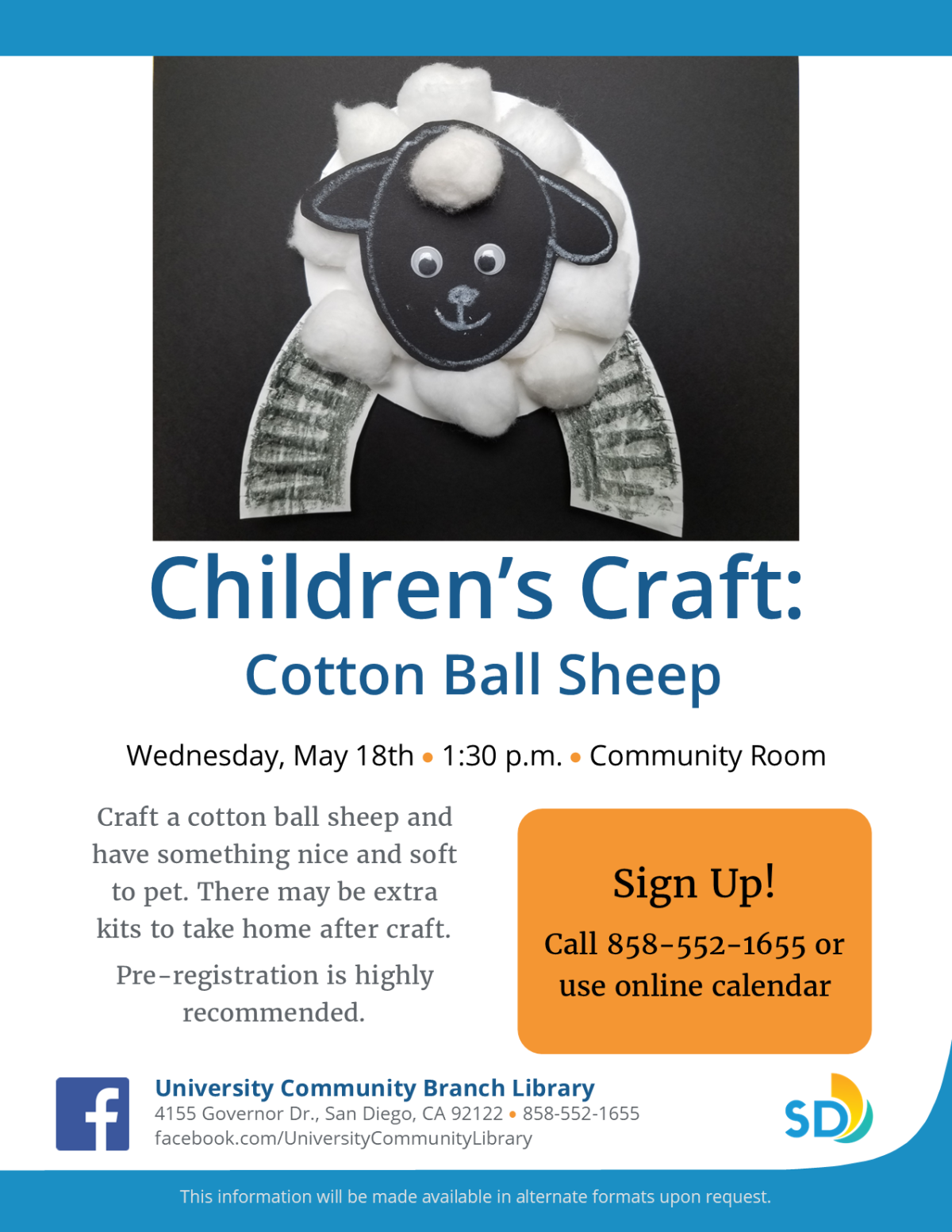 A cotton ball sheep flyer