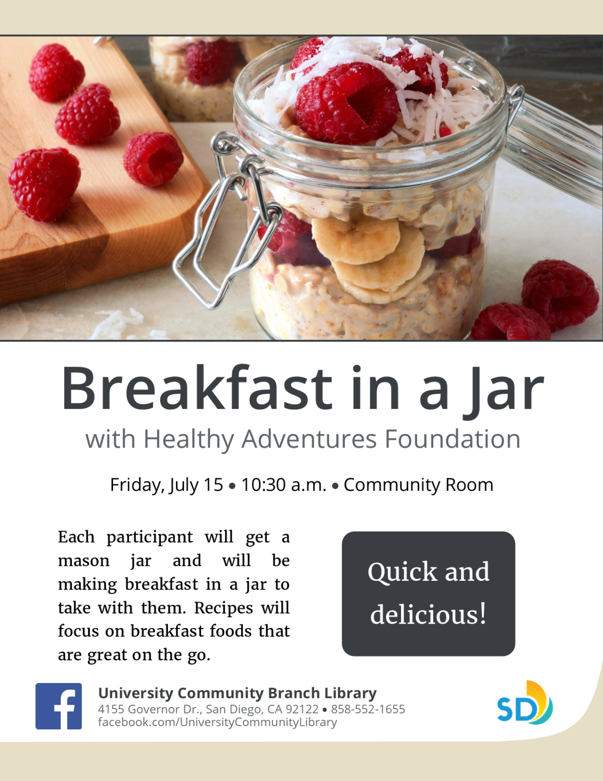 Breakfast in a Jar Flyer