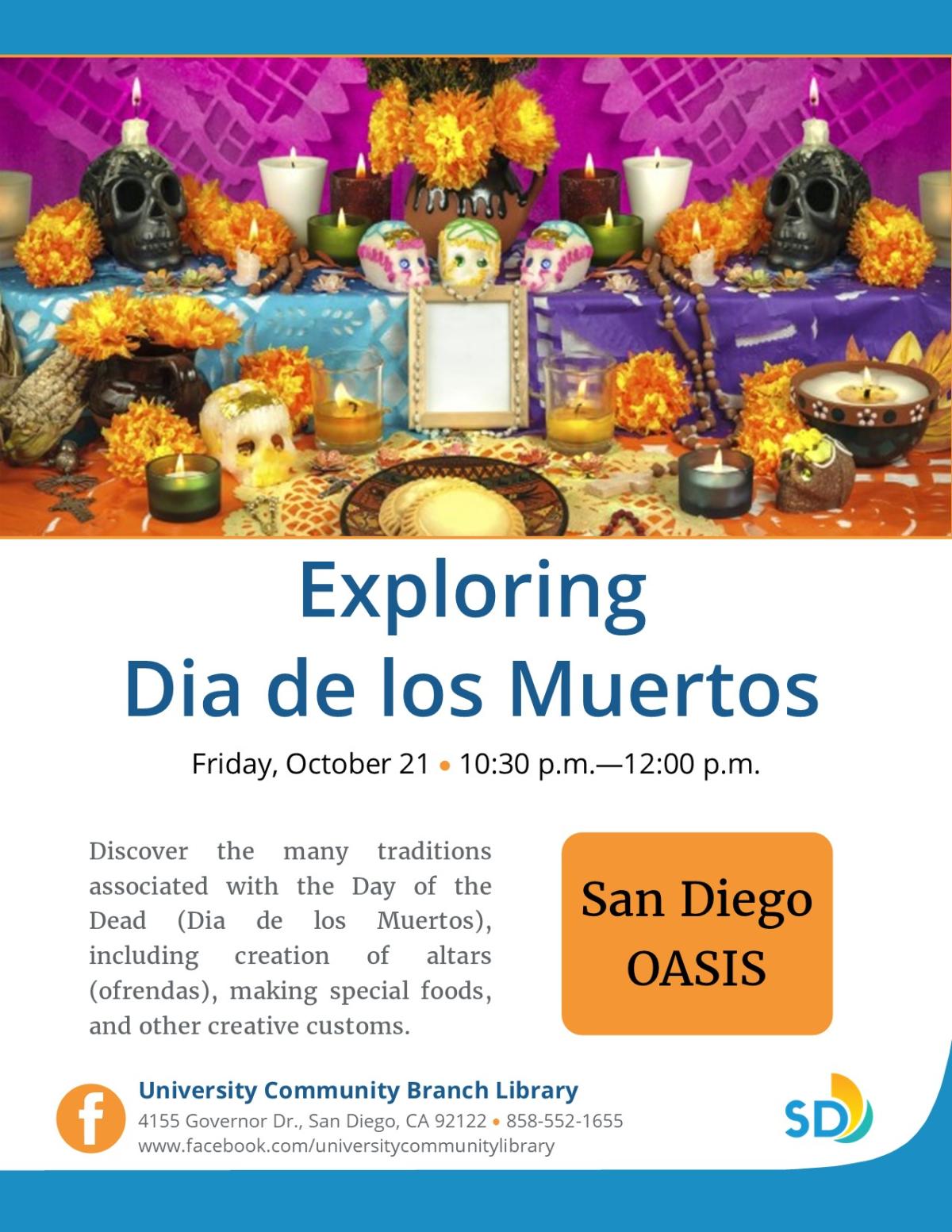 Dia de lost Muertos Flyer