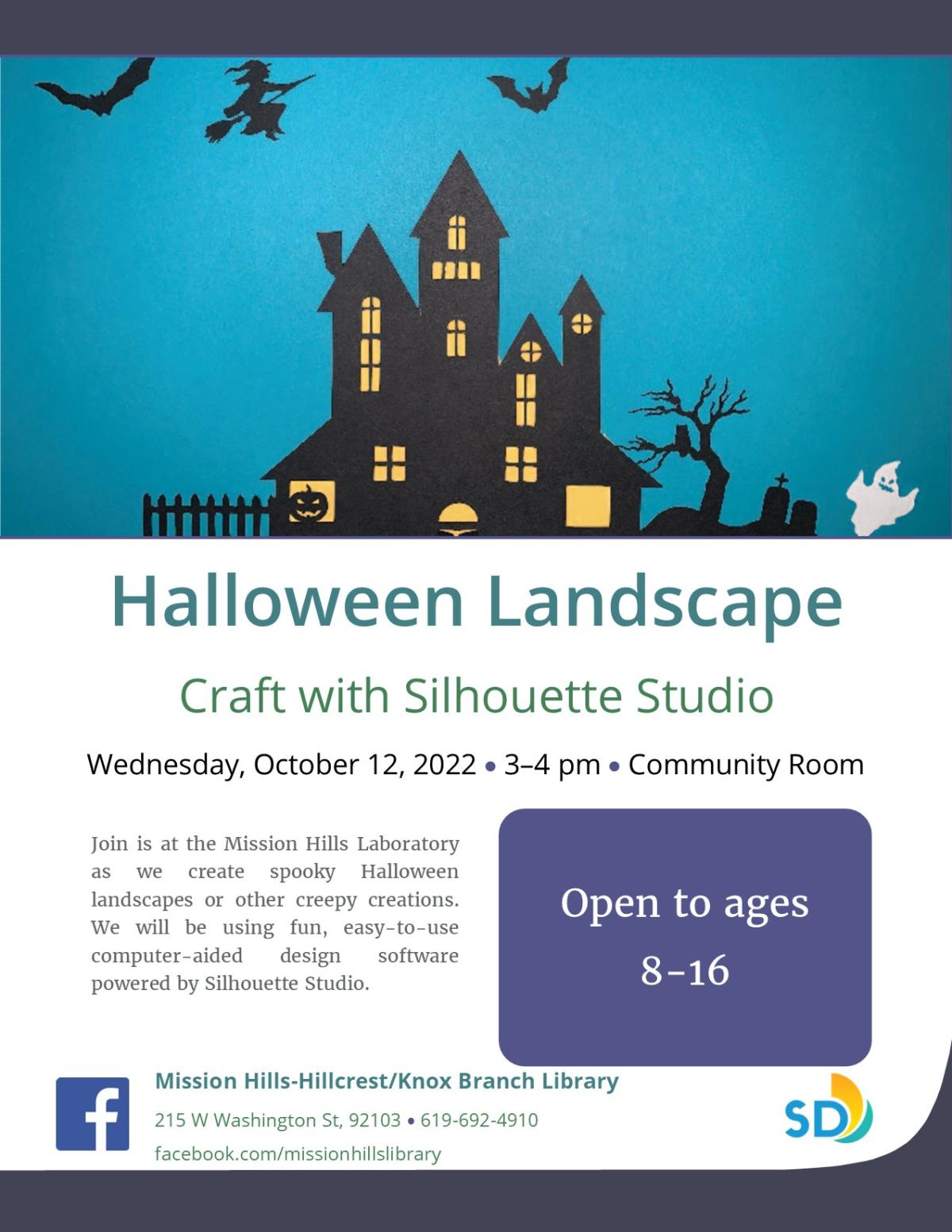 Program Flyer Halloween Landscape