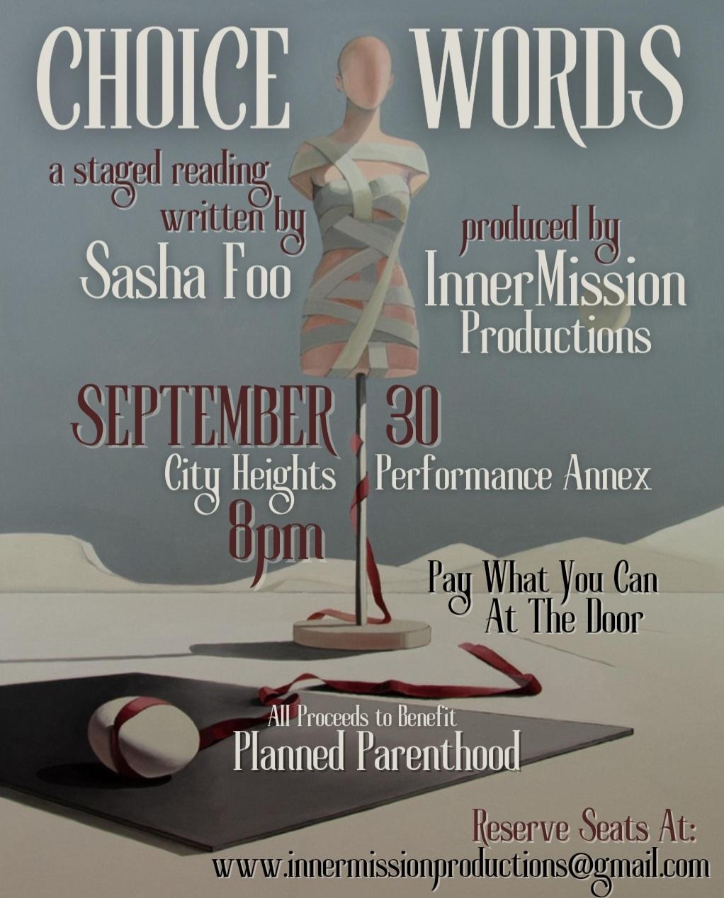 Choice Words flyer