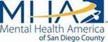 Logo with text reading: MHA. Mental Health America of San Diego County