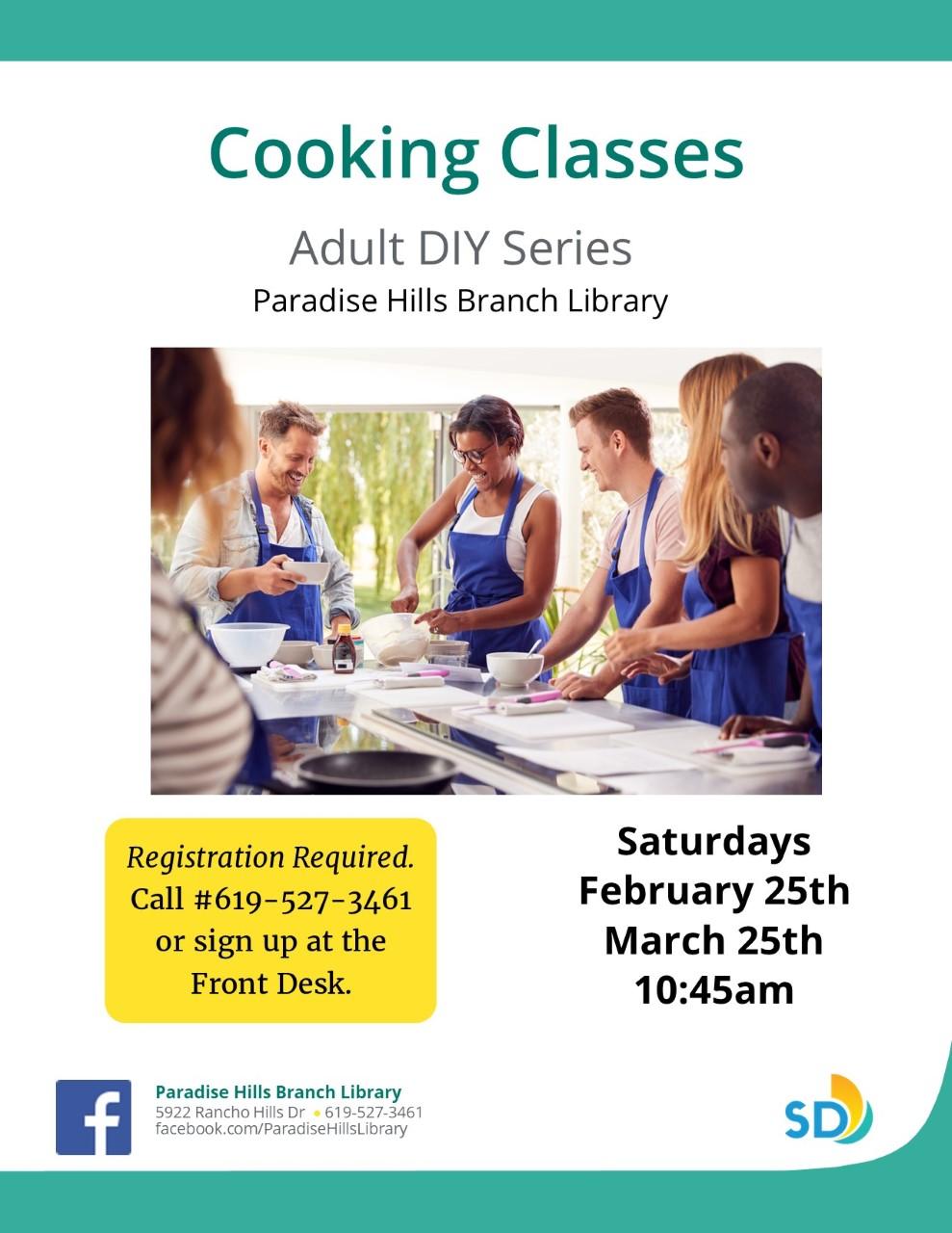 Cooking Classes Flyer