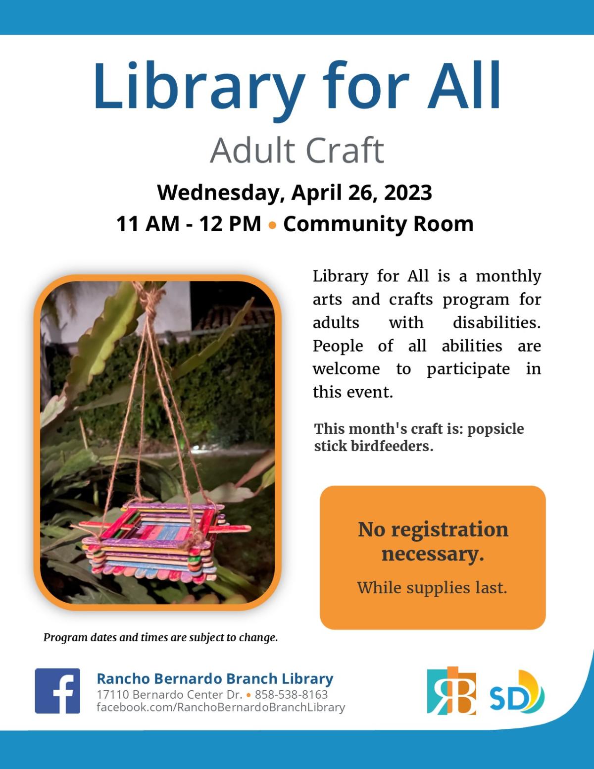Library for All April 2023