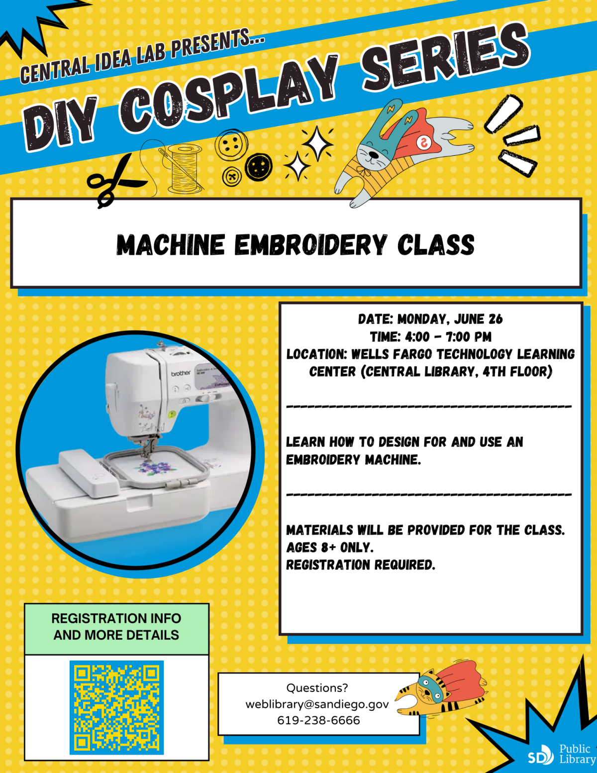 DIY Cosplay Series: Machine embroidery