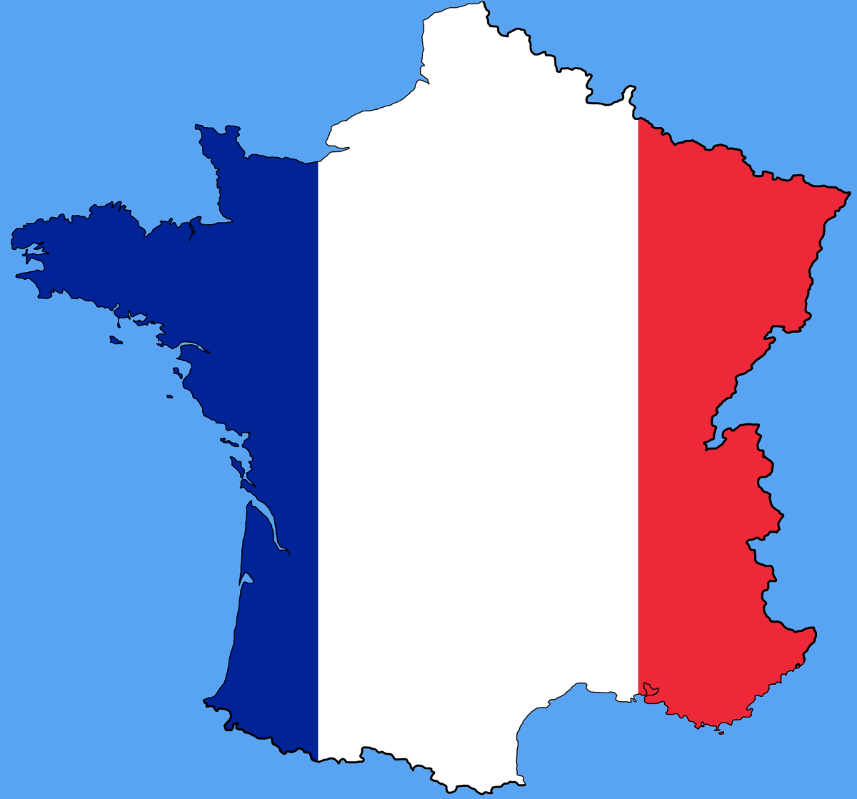 map of france