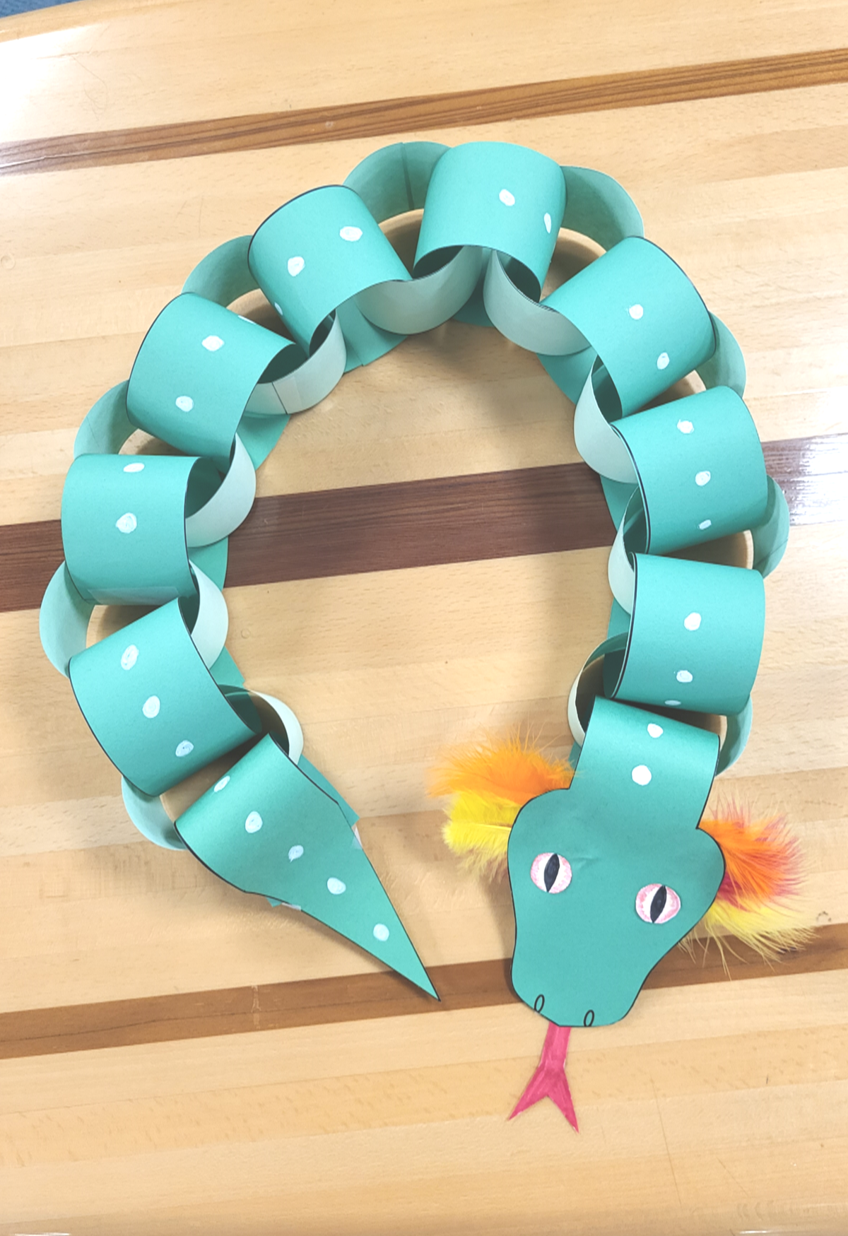 quetzalcoatl paper chain craft