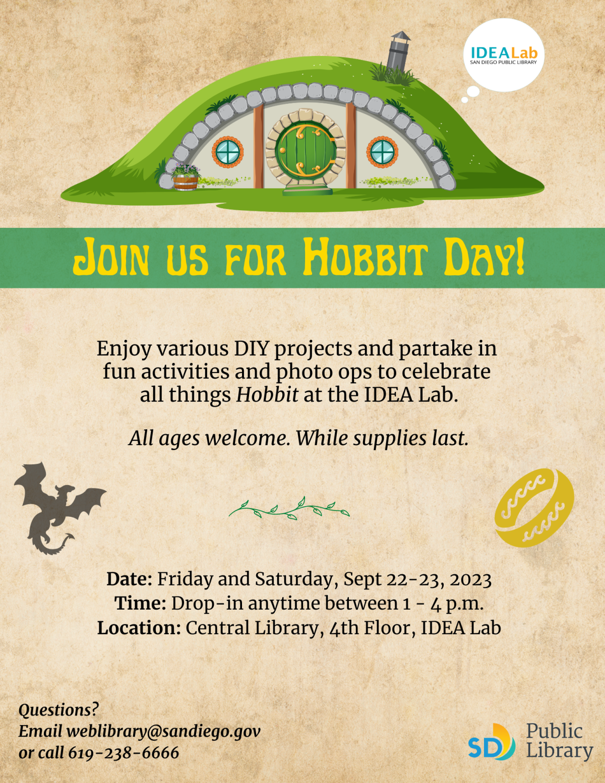 Hobbit Day 2023 Flyer