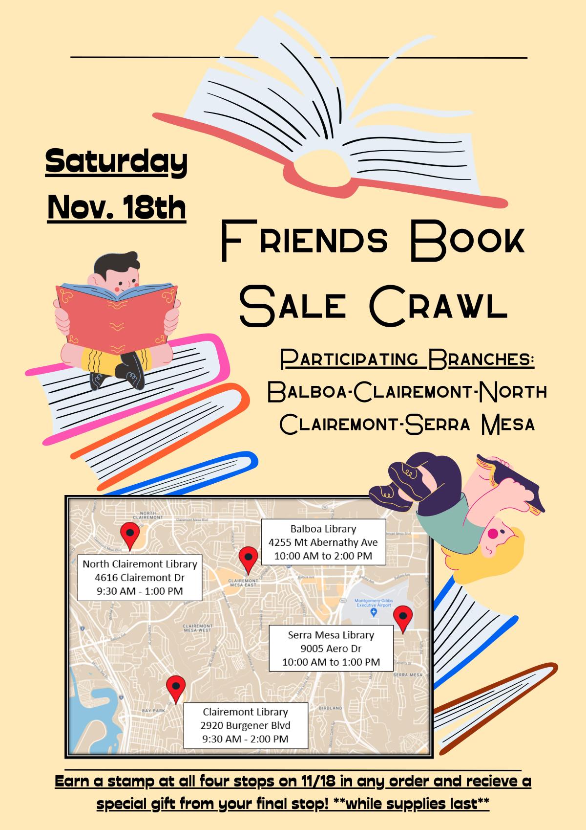 Book Sale Crawl Flyer