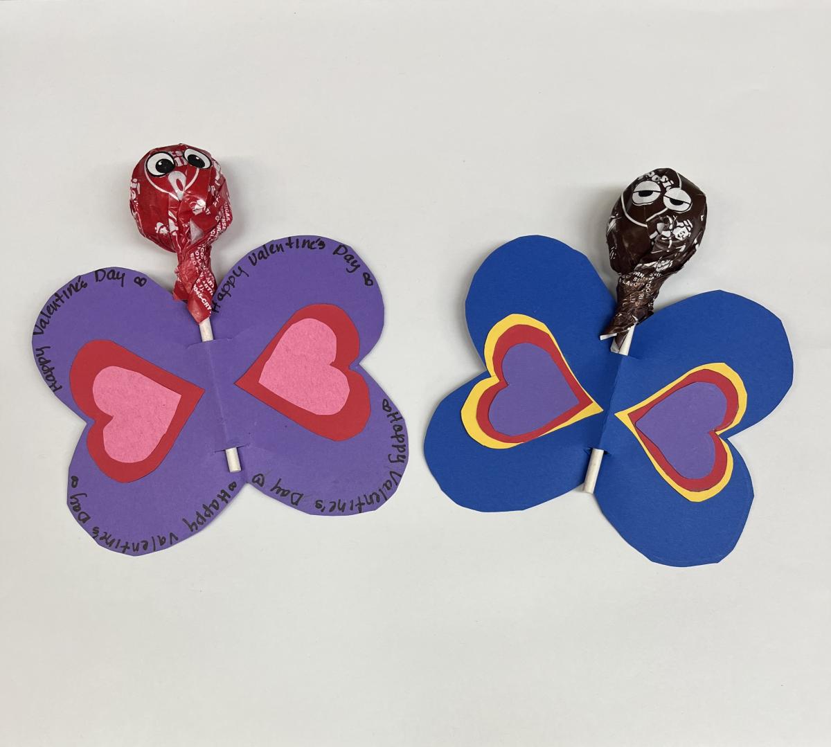 Butterfly Tootsie Pop Valentine